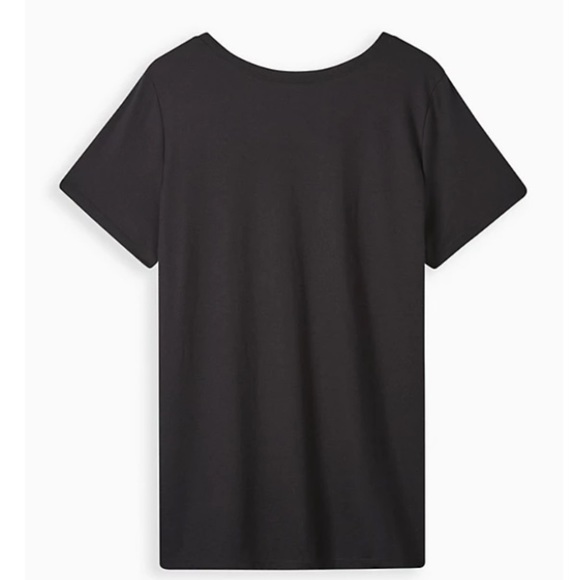 TORRID NWT EVERYDAY TEE - SIGNATURE JERSEY ABSOLUTELY BLACK - Picture 3 of 4